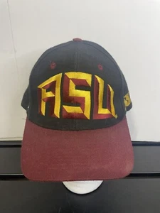 VTG Top Of The World Arizona State University ASU 3D Block Text 7 3/8 Hat FLAWED - Picture 1 of 8