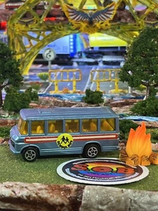 Corgi Juniors Mercedes-Benz Bus School Bus Blue Diecast USED EX Condition - Picture 1 of 8