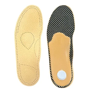 Leder Fußtbett Orthopädische Einlegesohlen Leder Sohlen Schuhe Einlagen Fußbett - Bild 1 von 2
