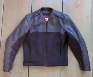 Icon Men's ACCELERANT STEALTH Black Leather Textile Motorcycle Riding Jacket | L - Picture 1 of 22