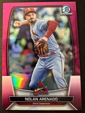 2023 Bowman Chrome Nolan Arenado St Louis Cardinals Fuchsia Refractor #ed /299