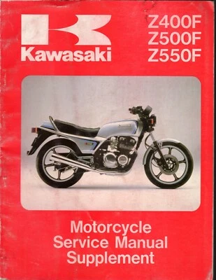 Kawasaki Z400F, Z500F, Z550F 1983 Service Manual Supplement - image 1 of 2
