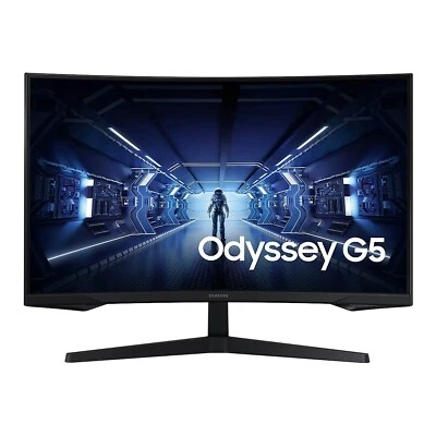 Samsung 27" QHD 144Hz 1ms VA Gaming Curved Monitor C27G54TQBU 16:9 250 cd/m2 - Image 1 of 4