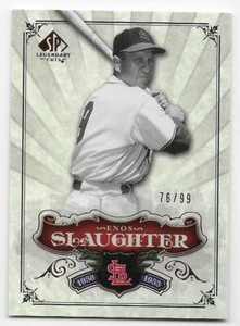 2006 SP LEGENDARY CUTS SP BRONZE PARALLEL #150 Enos Slaughter #76/99