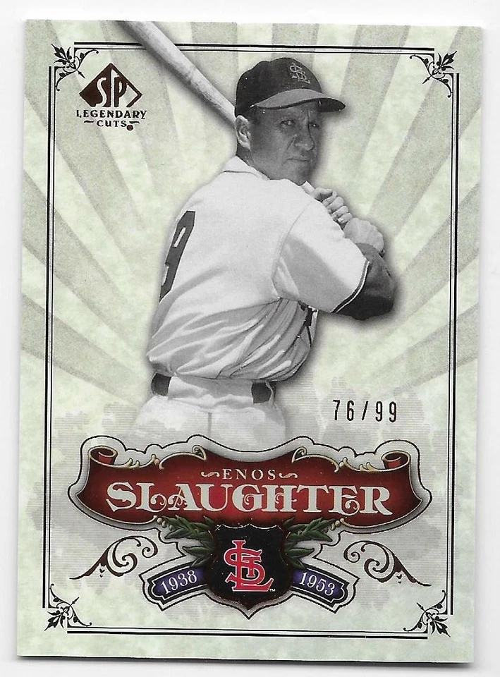 2006 SP LEGENDARY CUTS SP BRONZE PARALLEL #150 Enos Slaughter #76/99 - Image 1 of 1