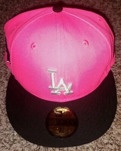 New Era 59Fifty Los Angeles Dodger Stadium 40th Anniversary Pink Fitted Hat 73/4 - Picture 1 of 14