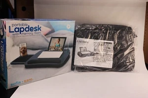 Sofia + Sam tragbarer Schreibtisch mit Memory Foam mit USB-Ringlicht für 18"-Laptop - Bild 1 von 12