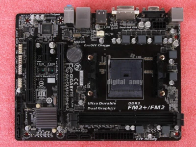 Gigabyte GA-F2A88XM-DS2 Motherboard Socket FM2+ DDR3 AMD A88X - Image 1 of 4