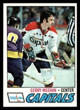 1977 Topps #53 Gerry Meehan Washington Capitals  Hockey card