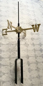 Wetterfahne Messing Richtungen, Ring, Stangen, Halterung mit Schrauben - Bild 1 von 4