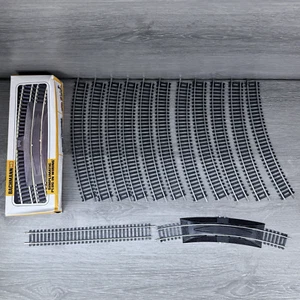 HO Scale Bachmann 44-2779 Steel Track Set Lot Curved 18"R + Rerailer Terminal - Picture 1 of 15