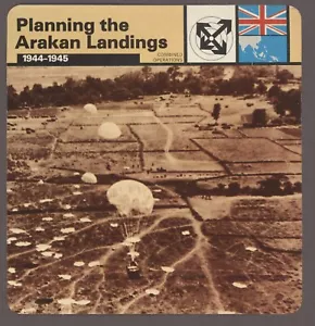 Scheda di servizio Planning the Arakan Landings Edito seconda guerra mondiale operazioni - Foto 1 di 1