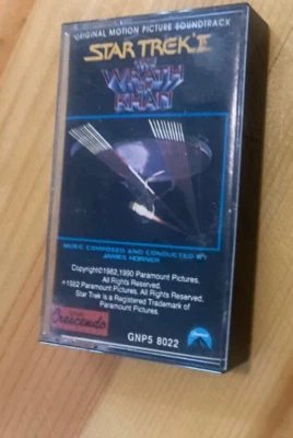 Star Trek II The Wrath of Khan (Original Movie Soundtrack 1990) cassette tape Foto 1 de 3
