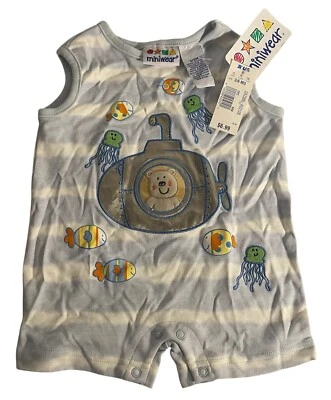 NWT Miniwear Boys  Summer Outfit ~ Size 3/6 Month - Image 1 of 4