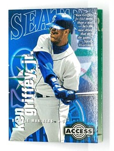 Ken Griffey Jr #12 (1996 Skybox Circa Access) Tri-fold Card Seattle Mariners HOF