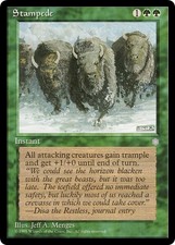 STAMPEDE ~mtg NM Ice Age Rare x1