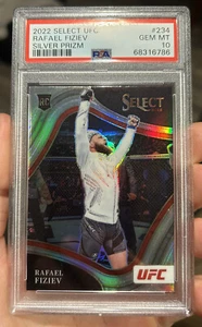 2022 Select UFC Rafael Fiziev Silver Octagonside SSP RC PSA 10 🔥 Pop 3 - Picture 1 of 2