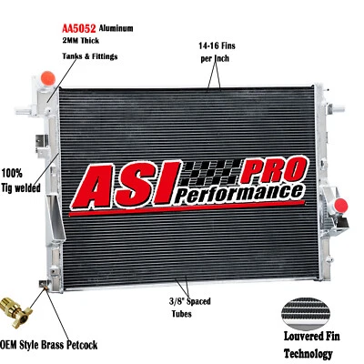 3 Row Radiator For 2011-2016 2014 Ford F250 F350 F450 F550 Super Duty V8 6.7L Foto 1 de 4