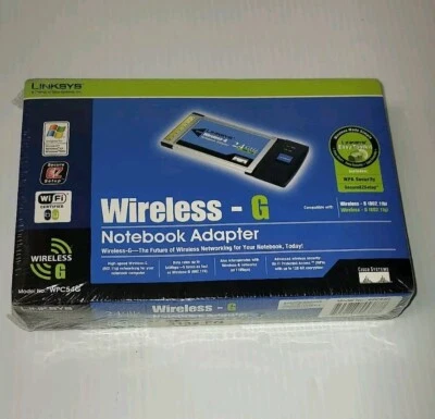Linksys Wireless-G Notebook Adapter Model WPC54G (NEW SEALED) - Image 1 of 4