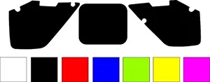 1999-2000 Suzuki RM125 250 RM 125 250 Number Plates Side Panels Graphics Decal - Picture 1 of 1