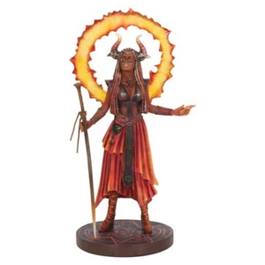 Feuer Elementar Zauberin Figur von Anne Stokes, Hörner Flamme Geschenk Kunst Skulptur - Bild 1 von 6