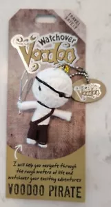 Llavero Watchover Voodoo Muñeca Voodoo Pirata Dije "Viaja con Seguridad" Nuevo con Etiquetas - Imagen 1 de 2