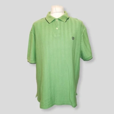 Chaps Polo Shirt Mens Size L Green Short Sleeve Polo Shirt  - Image 1 of 4