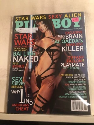 Playboy Adult Magazine June 2005  Bai Ling  Star Wars  Tiffany Fallon   174 - Image 1 of 2