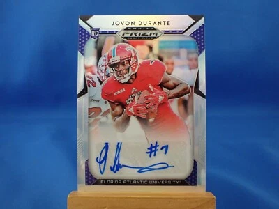 Jovon Durante Prizm Draft Picks 2019 RC Rookie Autograph Auto Silver Prizm - Image 1 of 2
