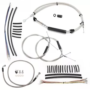 Extended Clutch Throttle Cables for Harley 04-06 Sportster XL No ABS - Picture 1 of 21