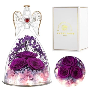 Muttertag Rose Geschenke für Frauen, konservierte Blume Unikat drei Rosen, Engel... - Bild 1 von 6