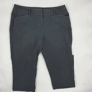 Pantalones ajustados para mujer LOFT Julie talla 4 negros mezcla de algodón elásticos tobillo calce ajustado - Imagen 1 de 9