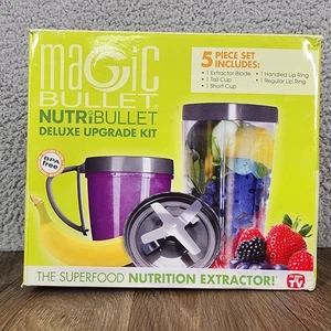 Magic Bullet NutriBullet Deluxe Kit de Actualización Juego de 5 Piezas NBR-0501M Caja Abierta - Imagen 1 de 10