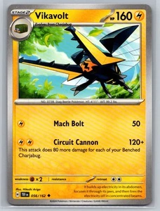 Vikavolt #056/162 SV05: Temporal Forces Uncommon - Pokemon Cards C91 - Picture 1 of 2