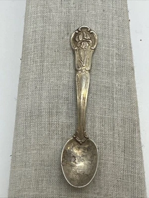 Franklin Mint Sterling Silver State Flower Salt Spoon-Tennessee - Image 1 of 4
