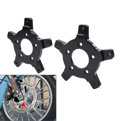 Black Enforcer Brake Rotor Adapter For Harley Touring Street Glide Special FLHX Foto 1 de 4
