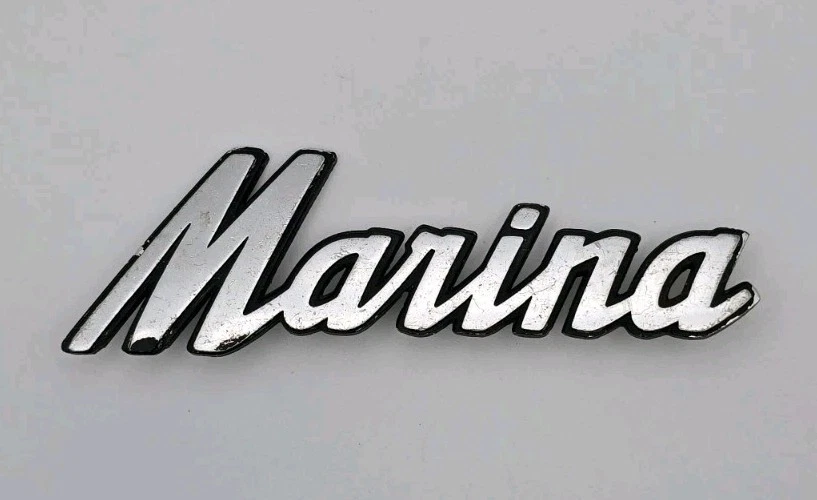 Emblema trasero vintage Austin Marina GT 1973-1975 OEM Foto 1 de 4