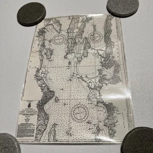 1959 US LAKE SURVEY LAKE CHAMPLAIN CHART NO 172 Cumberland NY Savage VT - Picture 1 of 10