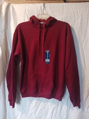 Sudadera con capucha Mission Ridge para hombre roja oscura manga larga talla pequeña nueva con etiquetas Foto 1 de 3