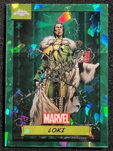 2024 Topps Chrome Marvel Sapphire Loki Green Refractor /99 Color Match #65 - Bild 1 von 2
