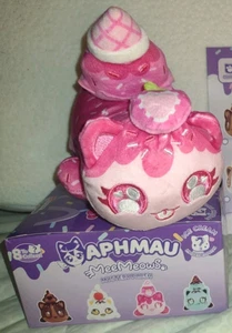Aphmau Mystery MeeMeows Strawberry Ice Cream Treat Cat Limited Edition Plush NEW - Picture 1 of 8