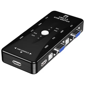Kvm-switch Displayport Display Port Video Converter Selector Box - Bild 1 von 12