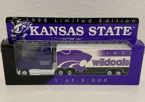 Kansas State KSU Wildcats Tractor Trailer Truck 1998 White Rose Diecast - Picture 1 of 4