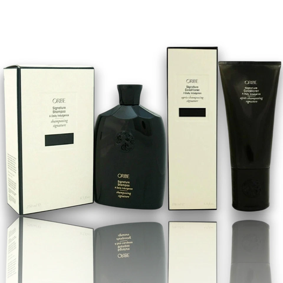 Oribe Signature A Daily Indulgence Shampoo 8.5 oz & Conditioner 6.8 oz Set New - Image 1 of 1