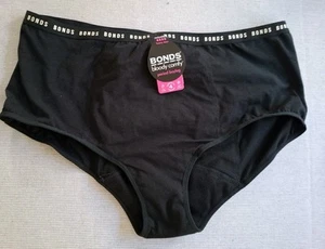 BONDS BLOODY COMFY BLACK PERIOD BOYLEG UNDIES SIZE 24 BNWT - Picture 1 of 1