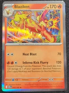TEAM ROCKET'S BLAZIKEN 042/182 HOLO POKEMON TCG DESTINED RIVALS - Picture 1 of 1
