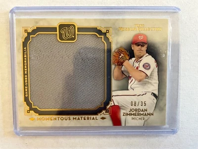 Camiseta Jordan Zimmermann 2014 Colección Museo #MMJR-JZ Juego Usada/35 Nacionales Foto 1 de 3