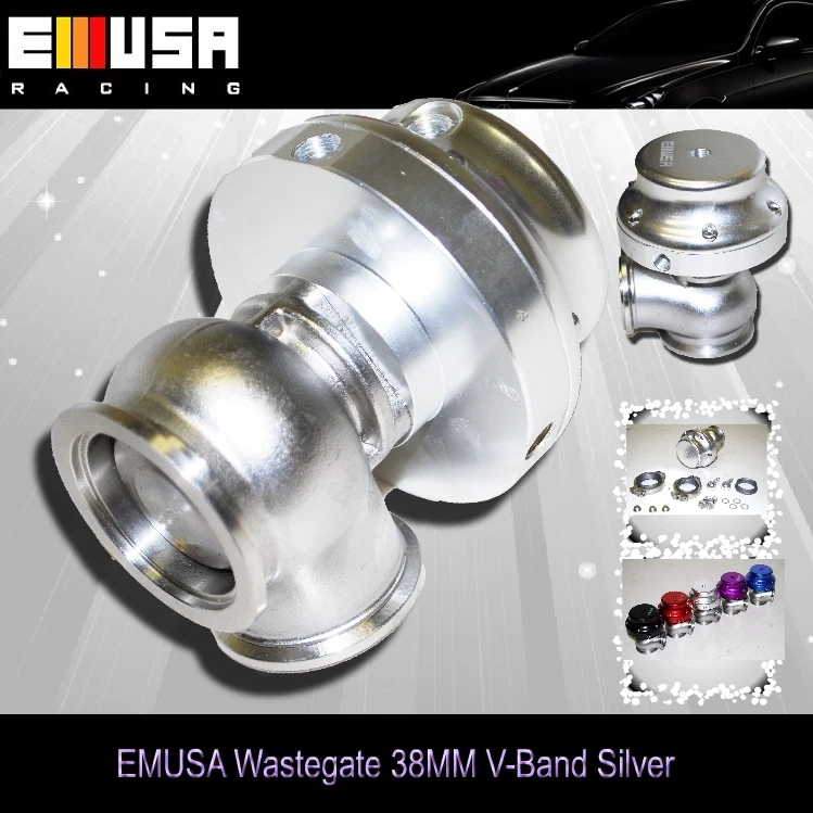 Wastegate externo EMUSA 38mm VBand PLATEADO 14 PSI Foto 1 de 4
