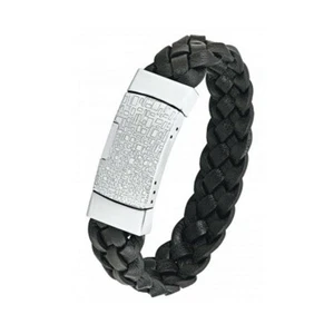 S.Oliver Men's Bracelet Leather Stainless Steel SO878/1 - 443593 - Picture 1 of 2