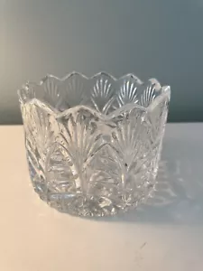 Bleikristall Politur? Glas Wein Champagner Untersetzer Halter Blatt Design schwer - Bild 1 von 7